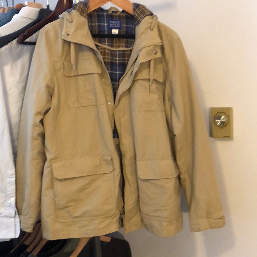 Tan Flight Jacket w/Hood